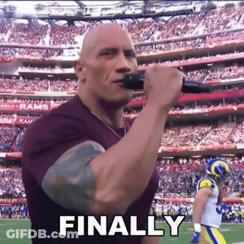 Dwayne Says Finally Meme GIF