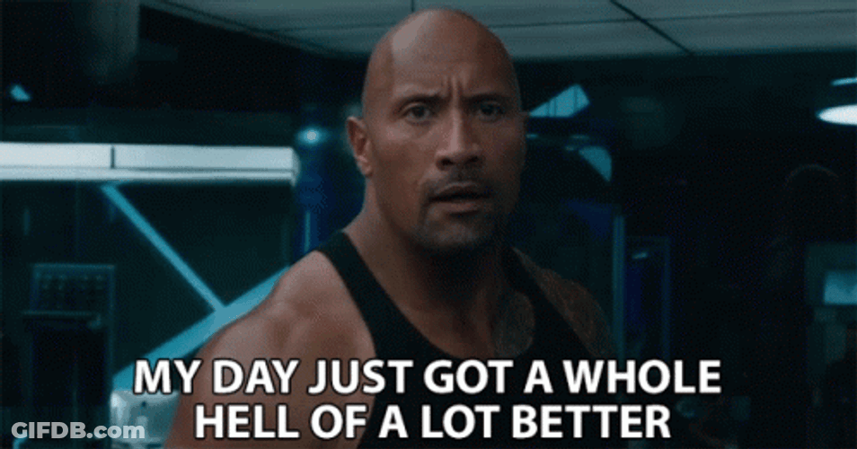 Dwayne The Rock Day Just Got Better GIF