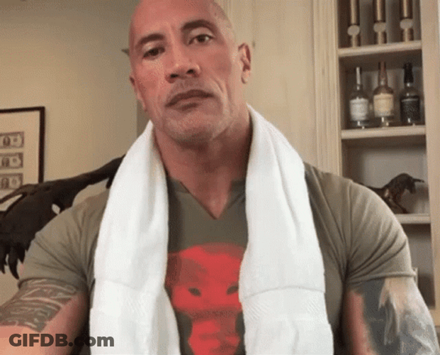 Dwayne The Rock Johnson Nodding GIF