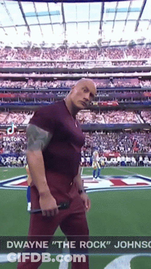 Dwayne The Rock Side Look Meme GIF
