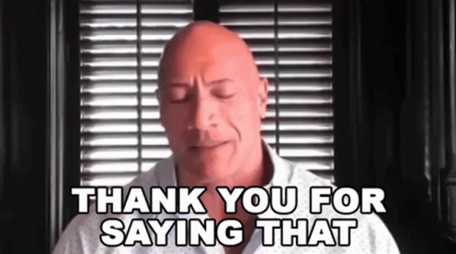 Dwayne The Rock Sweet Comments Thank You GIF