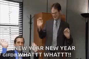 Dwight Schrute And Michael Scott Dancing In Office GIF
