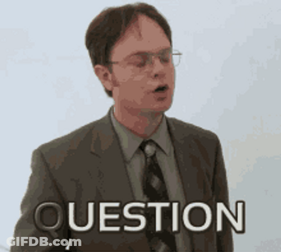Dwight Schrute Asking Question Mark GIF