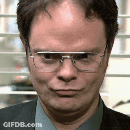 Dwight Schrute Big Sigh GIF