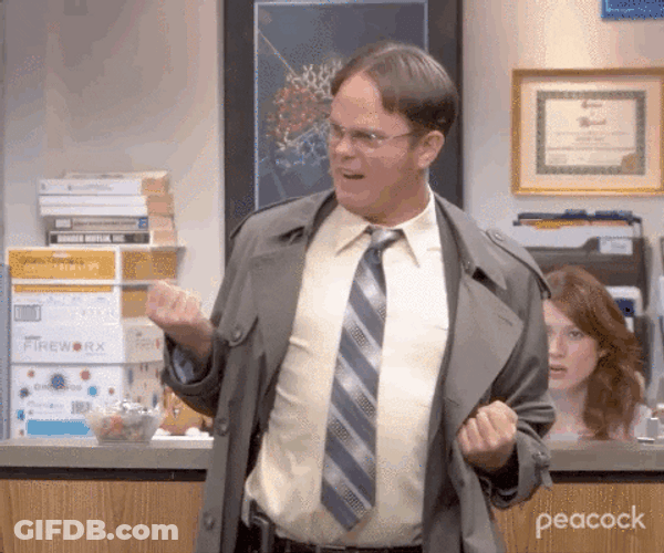 Dwight Schrute Fireball The Office GIF