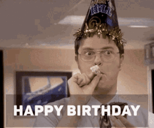 Dwight Schrute Happy Birthday Meme GIF