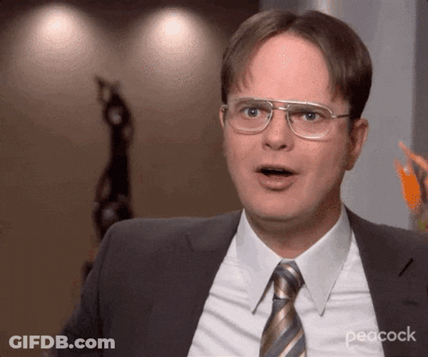 Dwight Schrute Intense Woooow GIF