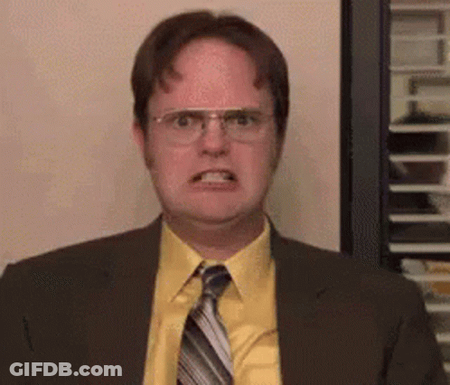 Dwight Schrute Making Funny Face GIF