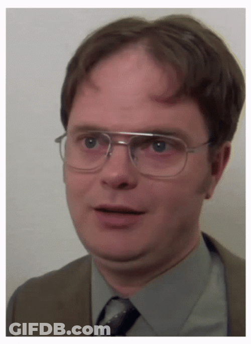 Dwight Schrute Talking Morbid GIF