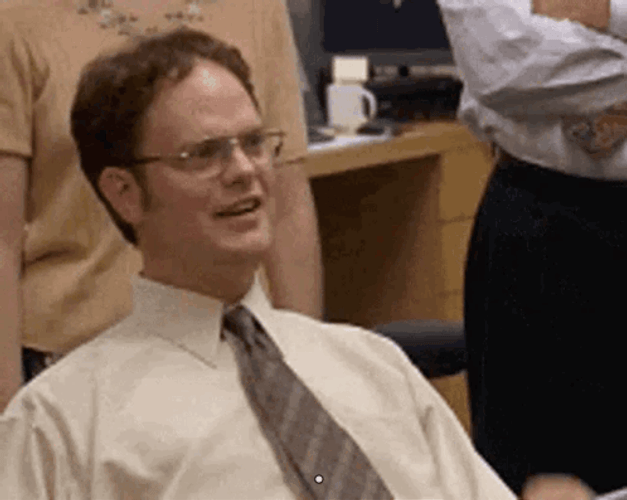 Dwight Schrute Thank Goodness GIF