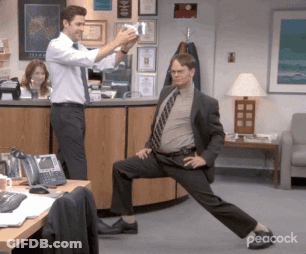 Dwight Schrute The Office Crowning Moment GIF