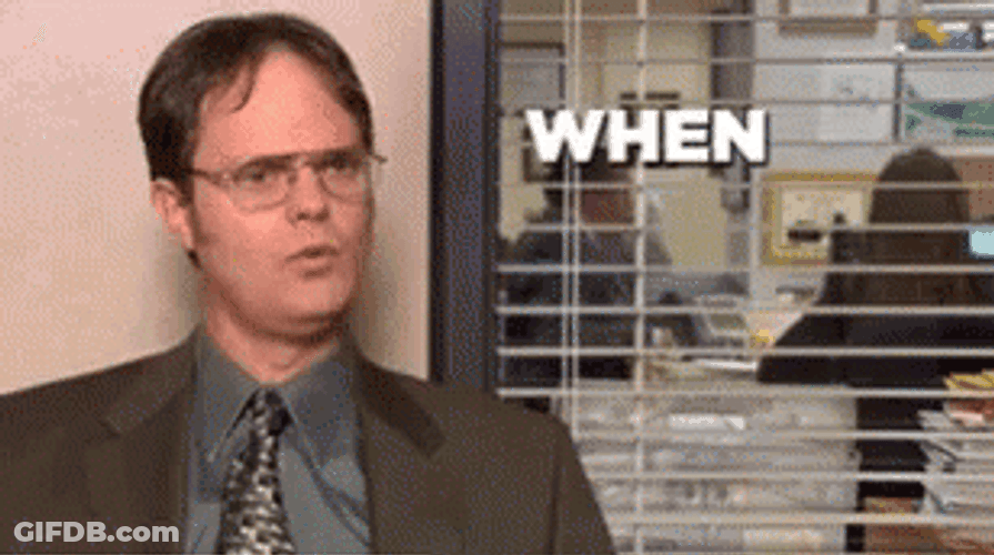 Dwight Schrute The Office Idiot Thinking GIF