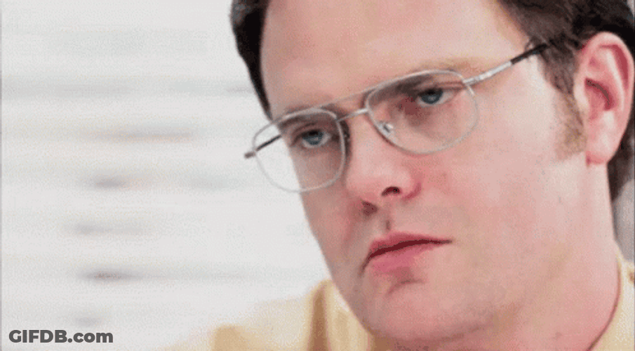Dwight Schrute The Office Stare GIF