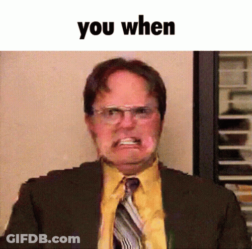 Dwight Schrute The Office You When Glitch GIF