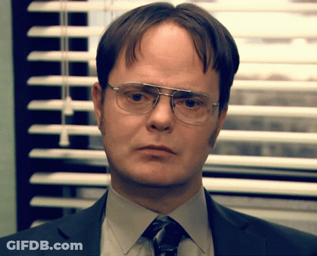 Dwight Schrute Thinking Side Eye GIF