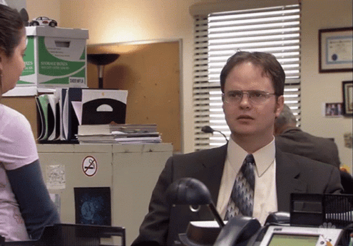 Dwight Schrute Youre So Weak The Office GIF
