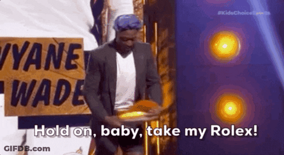 Dwyane Wade Take My Rolex Logo GIF