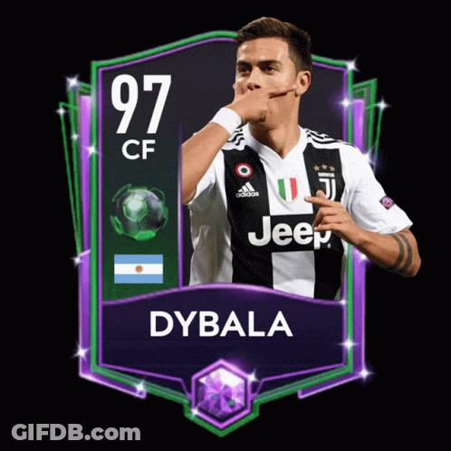 Dybala Soccer Player In Jeep Jersey GIF