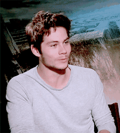 Dylan O'Brien Bored Maze Runner GIF