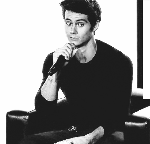 Dylan O'Brien Cute Mic Wink GIF