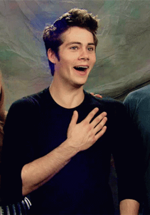 Dylan O'Brien Cute Touched Smile GIF
