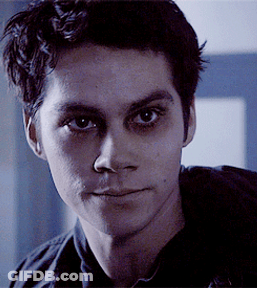 Dylan O'Brien Dark Void Stiles Stare GIF