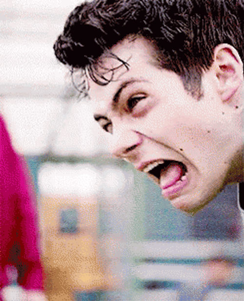 Dylan O'Brien Funny Exhausted Stiles GIF