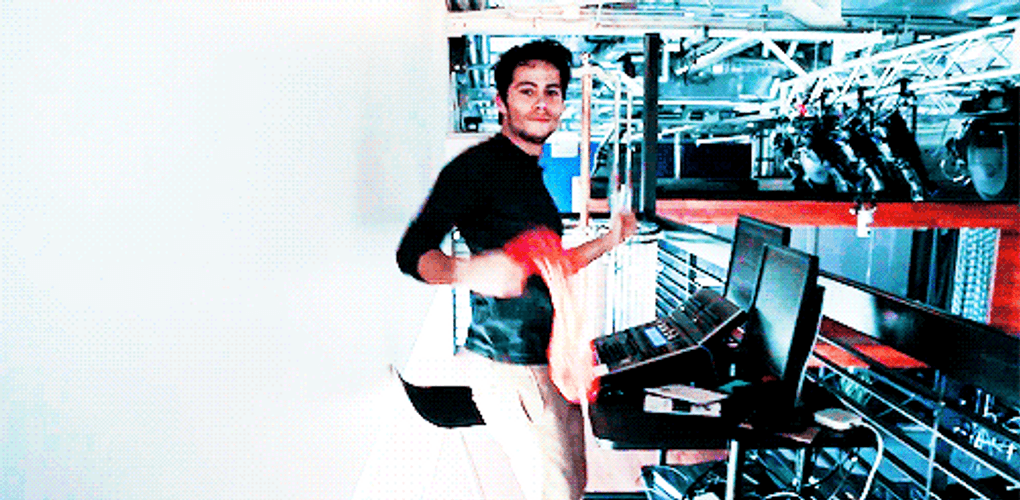 Dylan O'Brien Funny Victory Dance GIF