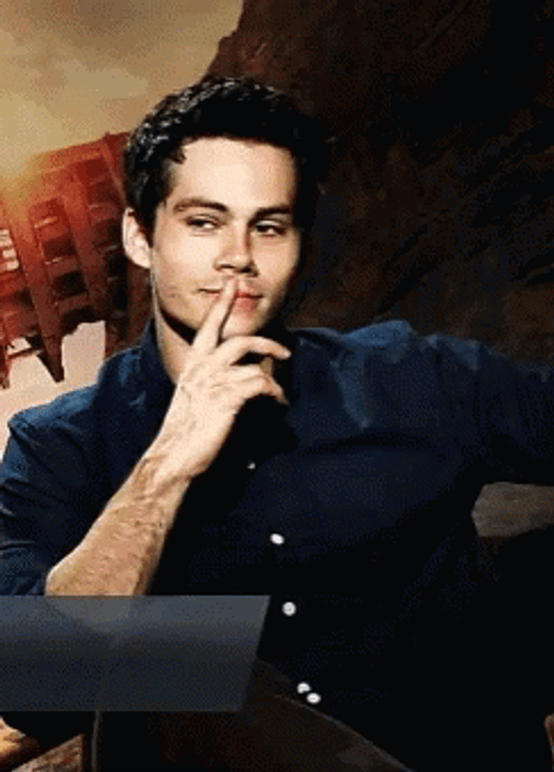 Dylan O'Brien Interview Cute Wink GIF