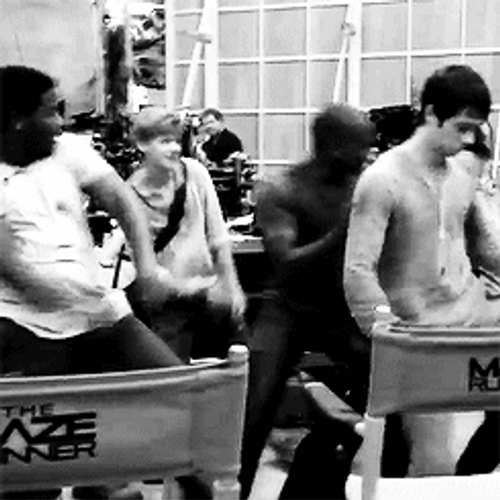 Dylan O'Brien Maze Runner Dance GIF