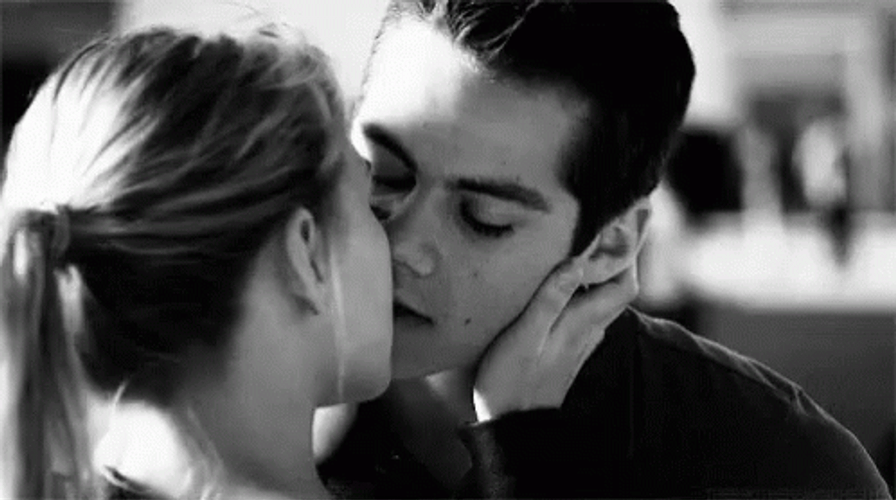 Dylan O'Brien Rough Kiss GIF