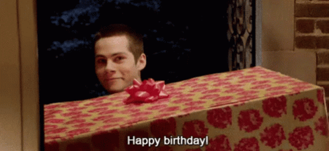 Dylan O'Brien Stiles Happy Birthday GIF
