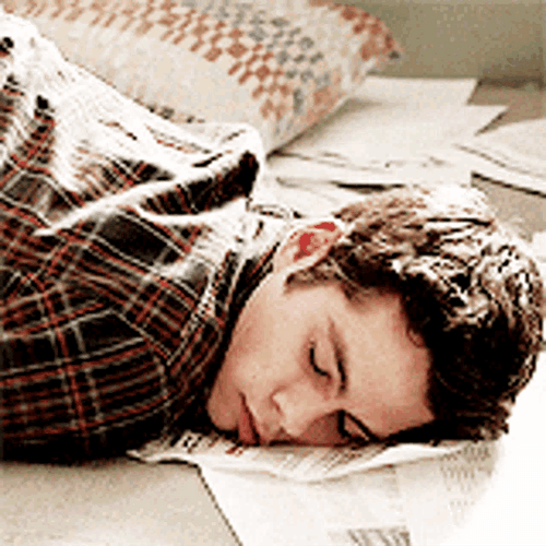 Dylan O'Brien Stiles Sleep Shock GIF