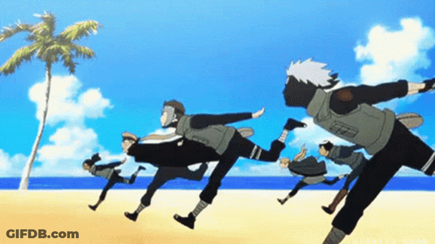Dynamic Anime Running Naruto Ninja GIF
