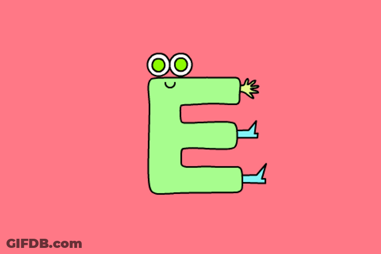 E Is A Person GIF