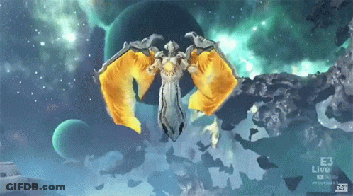 E3 Live Dragon Flying Through Air GIF