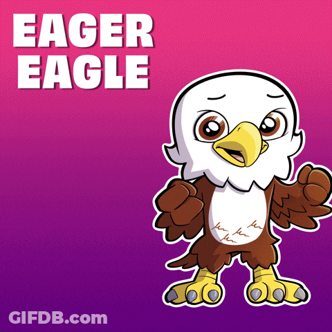 Eager Eagle Cartoon GIF