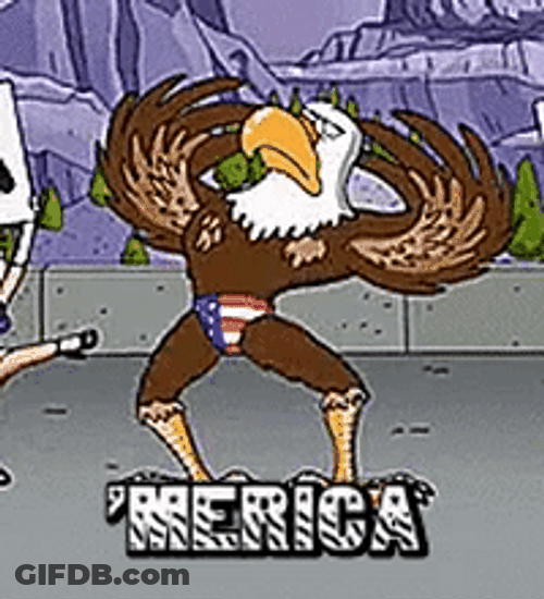 Eagle Hip Thrust Merica Murica GIF