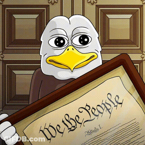 Eagle Holding US Constitution GIF