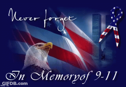 Eagle Never Forget In Memory Of 9-11 GIF