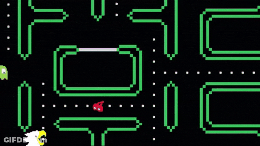 Eagle Pac Man Eating Berry GIF