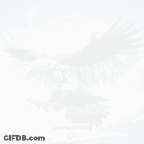 Eagle With Star Of David On Wings GIF