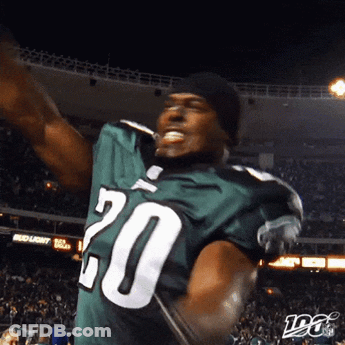 Eagles Brian Dawkins Waving Towel GIF