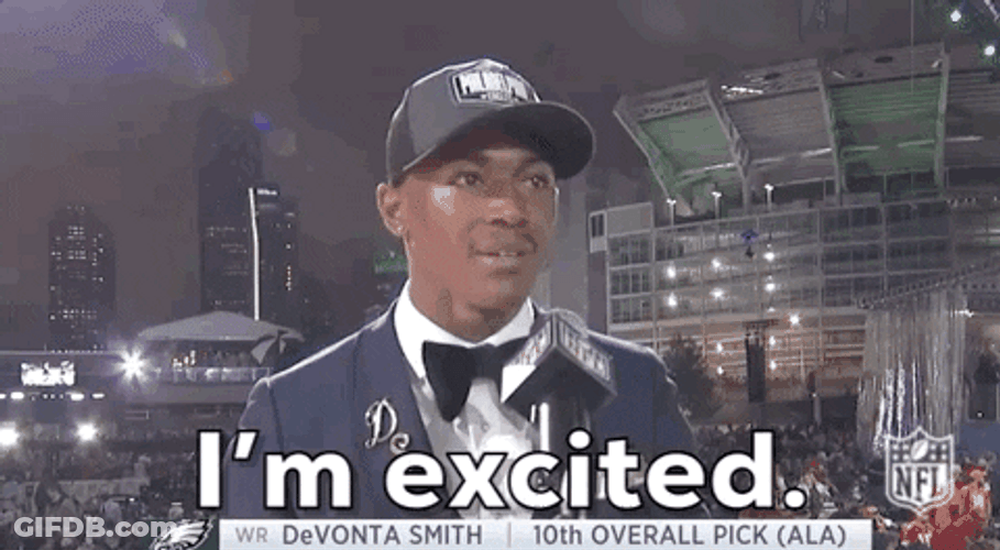 Eagles Pick Devonta Smith I'm Excited GIF