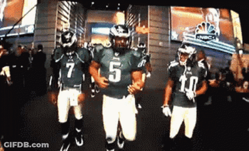 Eagles Players Dancing Fail GIF