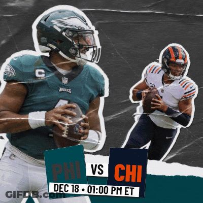 Eagles Vs Bears Football Game Poster GIF