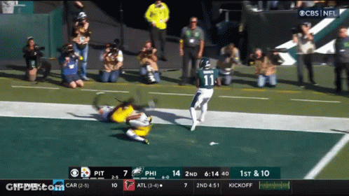 Eagles Vs Car Football Game On CBS GIF