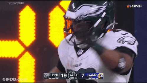 Eagles Vs Larams Football Game GIF