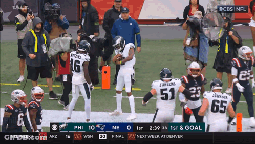 Eagles Vs Patriots Football Game On CBS GIF