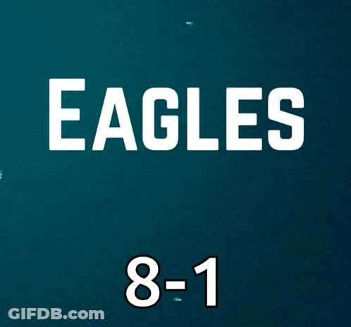 Eagles Win 8-1 On Dark Blue GIF